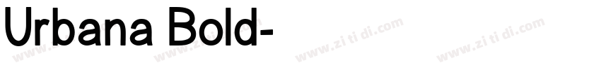Urbana Bold字体转换
